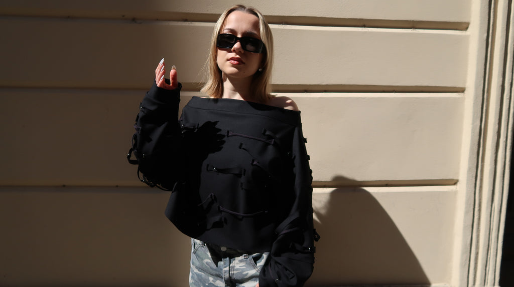 black off shoulder top