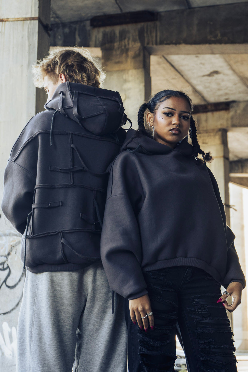 og wtc hoodie - dark grey