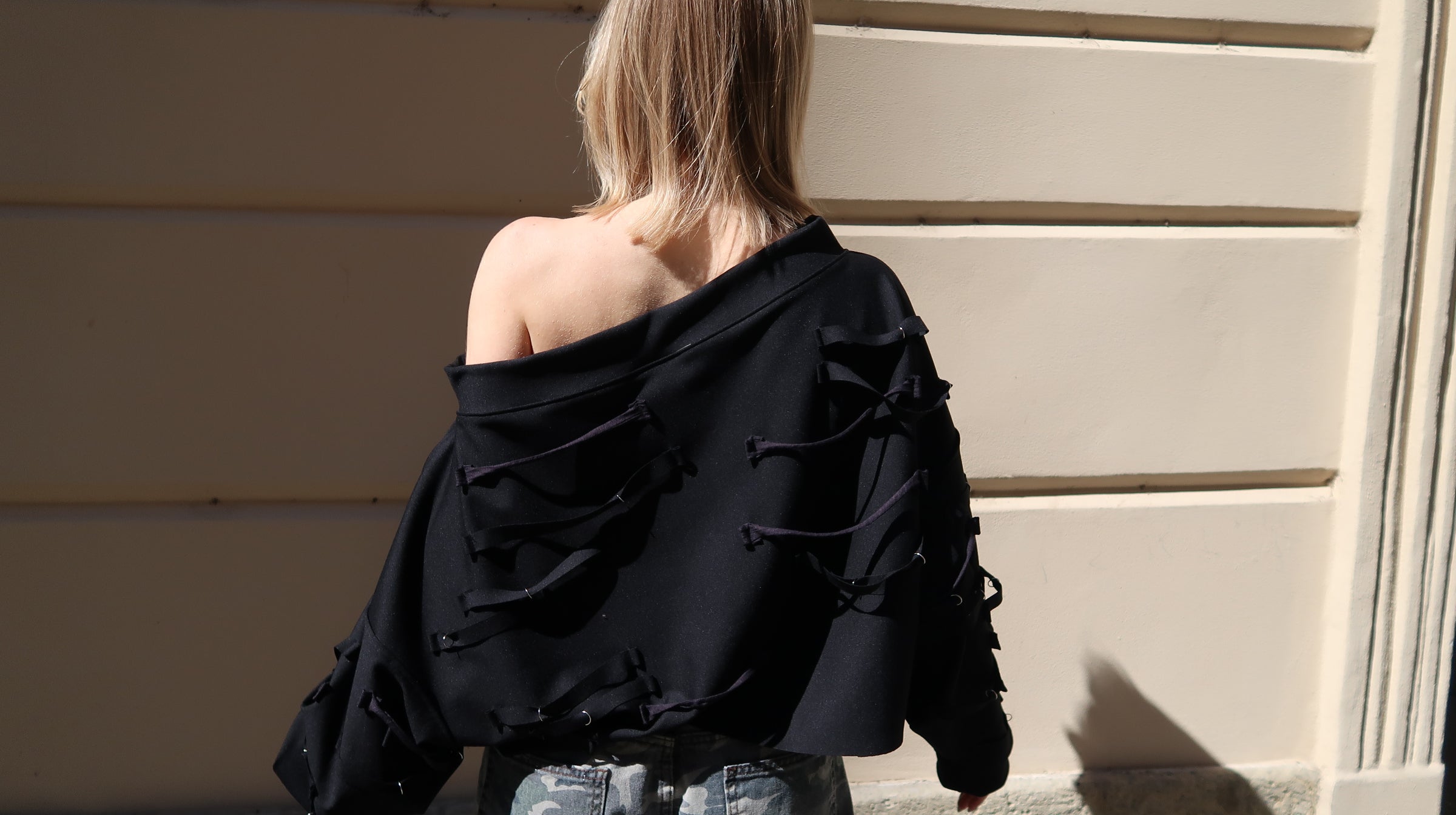 black off shoulder top